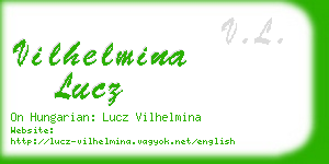 vilhelmina lucz business card